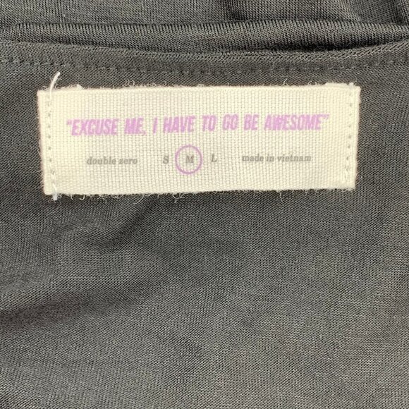 Double Zero Black Camisole w/ Ruffle Detail - Picture 5 of 7